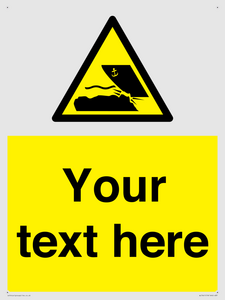 Custom Warning submerged objects in watercraft areas